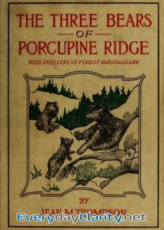 Book cover: The Three Bears Of Porcupine Ridge