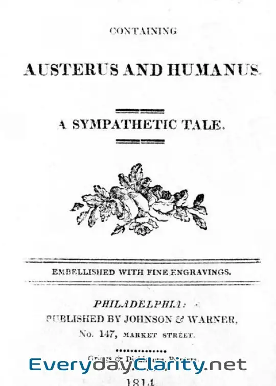 Book cover: Village Annals, Containing Austerus And Humanus. A Sympathetic Tale
