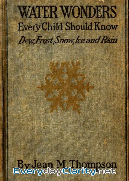 Book cover: Water Wonders Every Child Should Know . Little Studies Of Dew, Frost, Snow, Ice, And Rain