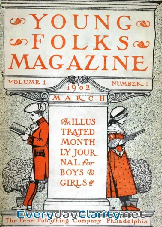 Book cover: Young Folks Magazine, Vol. I, No. 1, March 1902 . An Illustrated Monthly Journal For Boys