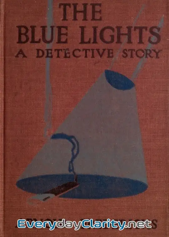 Book cover: The Blue Lights. A Detective Story