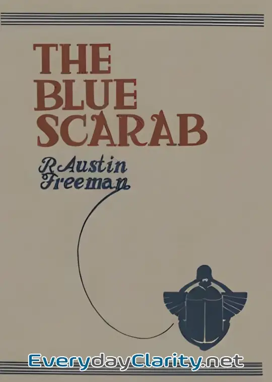 Book cover: The Blue Scarab