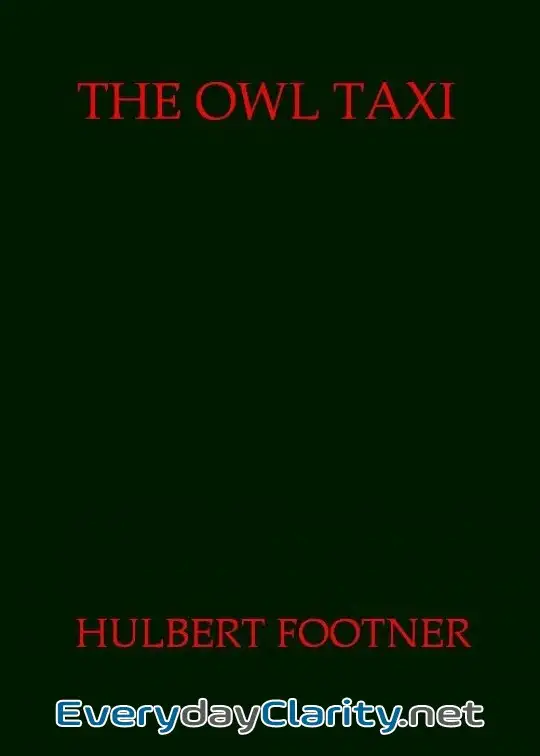 Book cover: The Owl Taxi