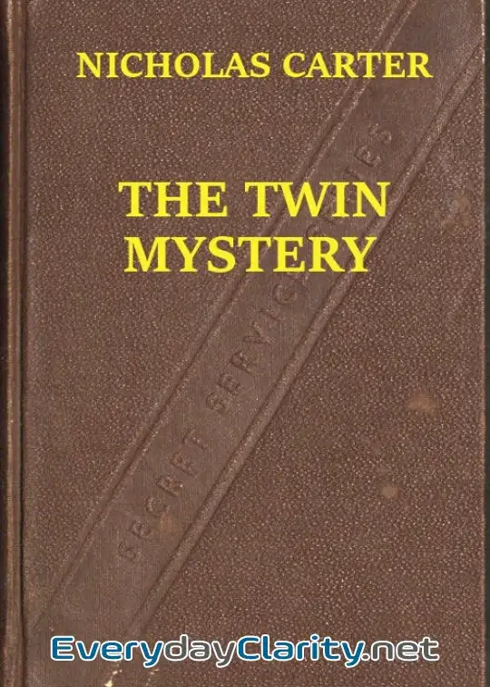 Book cover: The Twin Mystery; Or, A Dashing Rescue