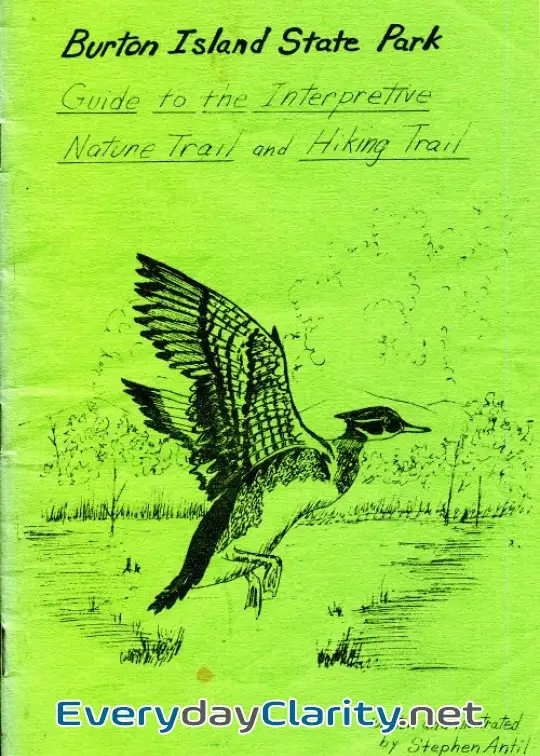 Book cover: Burton Island State Park. Guide To The Interpretive Nature Trail And Hiking Trail