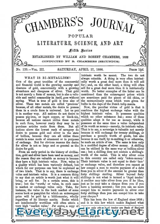 Book cover image Chambers’s Journal Of Popular Literature, Science, And Art, Fifth Series, No. 120, Vol. Ii