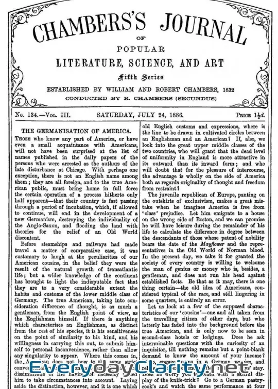 Book cover: Chambers’s Journal Of Popular Literature, Science, And Art, Fifth Series, No. 134, Vol. Ii