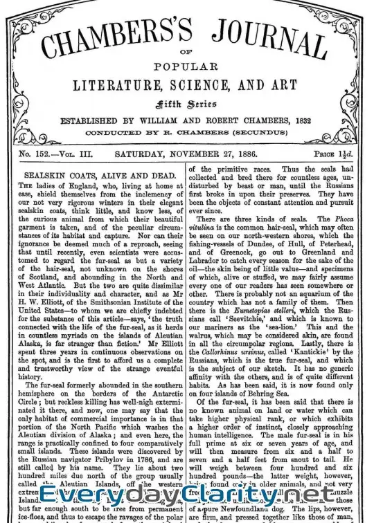 Book cover: Chambers’s Journal Of Popular Literature, Science, And Art, Fifth Series, No. 152, Vol. Ii