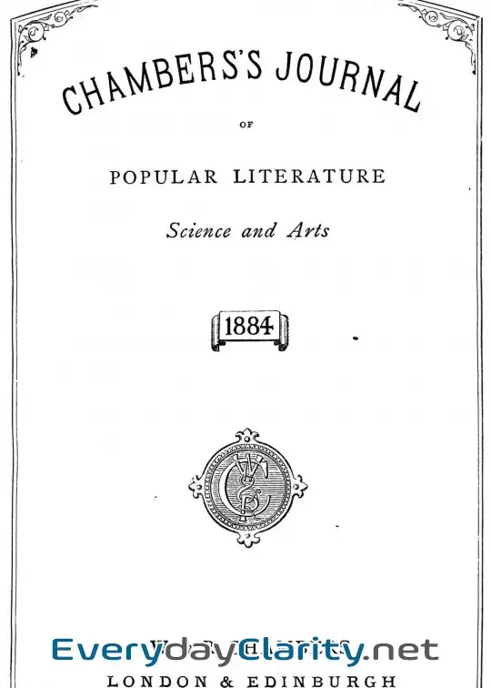 Book cover image Chambers’s Journal Of Popular Literature, Science, And Art, Index For 1884
