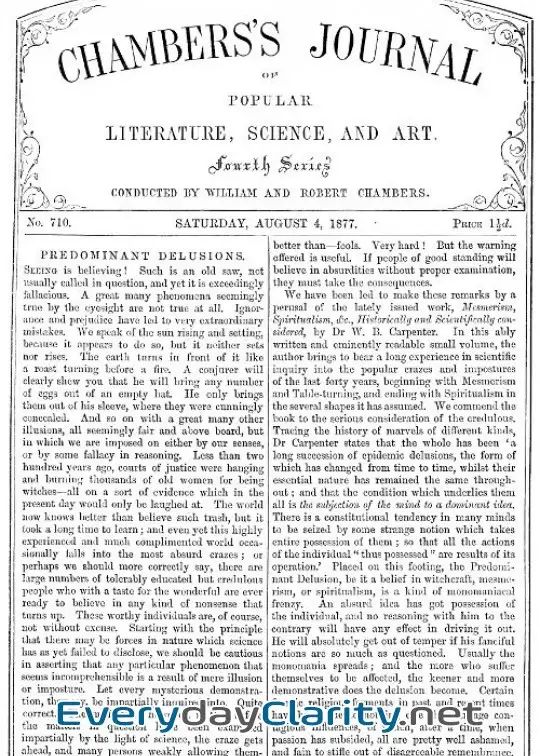 Book cover: Chambers’s Journal Of Popular Literature, Science, And Art, No. 710 . August 4, 1877