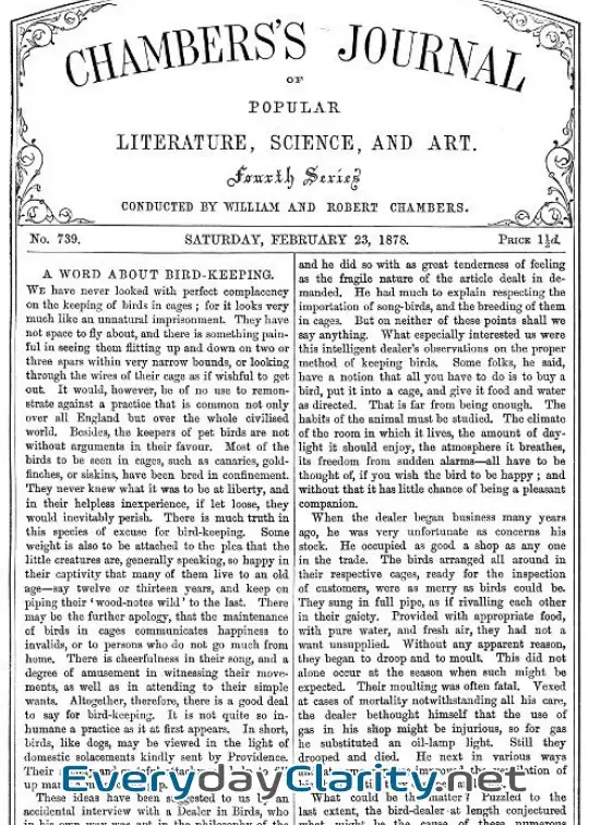 Book cover image Chambers’s Journal Of Popular Literature, Science, And Art, No. 739, February 23, 1878