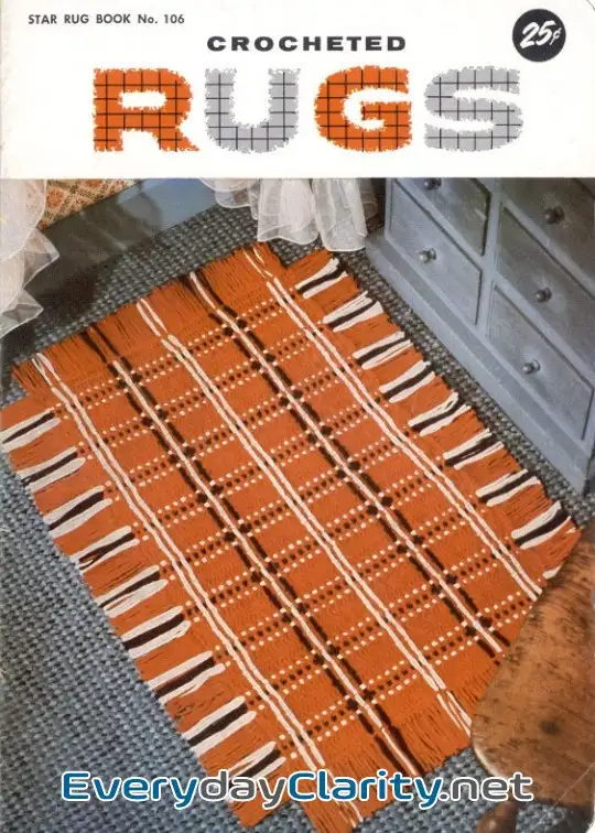 Book cover: Crocheted Rugs