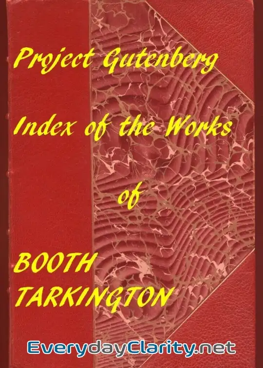 Book cover image Index Of The Project Gutenberg Works Of Booth Tarkington