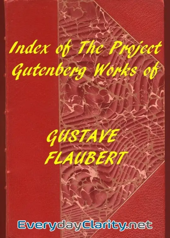 Book cover image Index Of The Project Gutenberg Works Of Gustave Flaubert