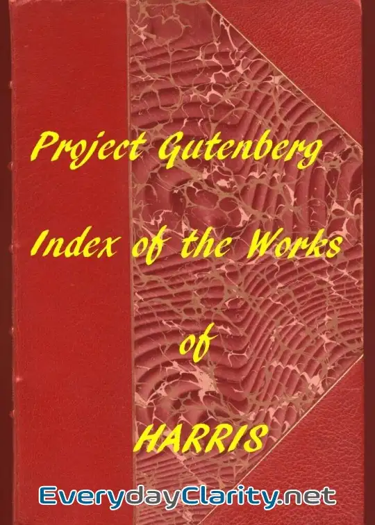 Book cover image Index Of The Project Gutenberg Works Of Joel Chandler Harris