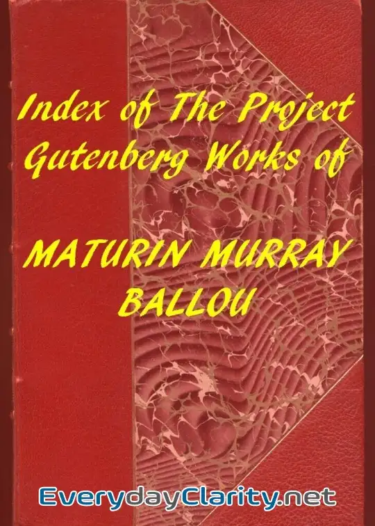 Book cover image Index Of The Project Gutenberg Works Of Maturin Murray Ballou
