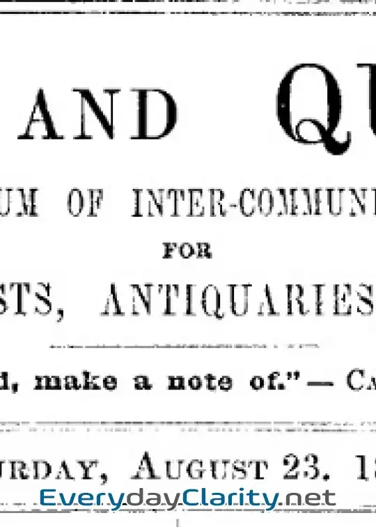 Book cover: Notes And Queries, Vol. Iv, Number 95, August 23, 1851 . A Medium Of Inter-Communication F
