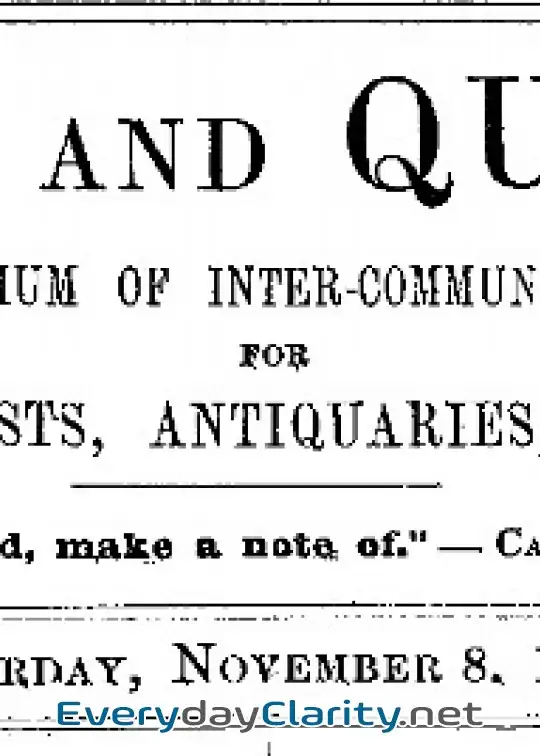 Book cover: Notes And Queries, Vol. Iv, Number 106, November 8, 1851 . A Medium Of Inter-Communication