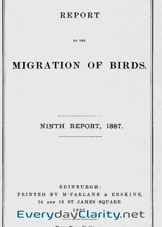 Book cover image Report On The Migration Of Birds In The Spring And Autumn Of 1887. Ninth Report . (Vol. Ii