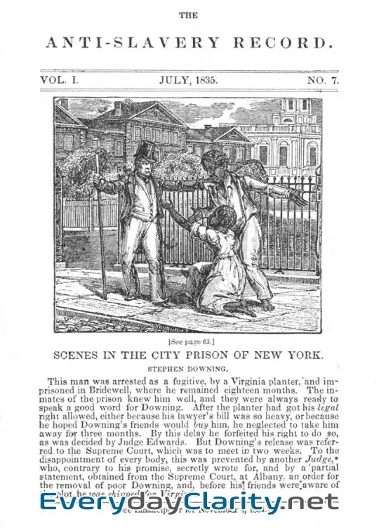 Book cover: The Anti-Slavery Record, Volume 1, No. 7