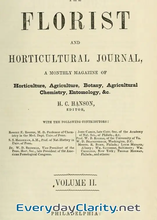 Book cover image The Florist And Horticultural Journal, Vol. Ii. No. 7, July, 1853 . A Monthly Magazine Of