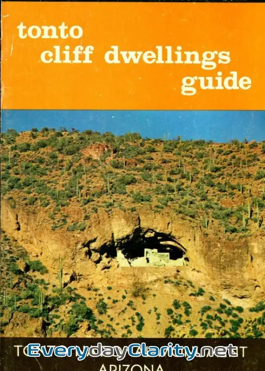 Book cover: Tonto Cliff Dwellings Guide. Tonto National Monument, Arizona . 11Th Edition, Revised