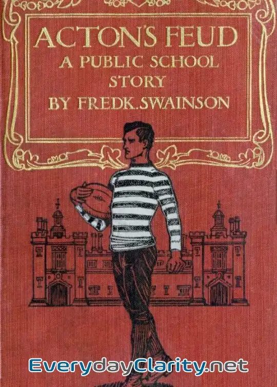 Book cover image Acton’s Feud. A Public School Story