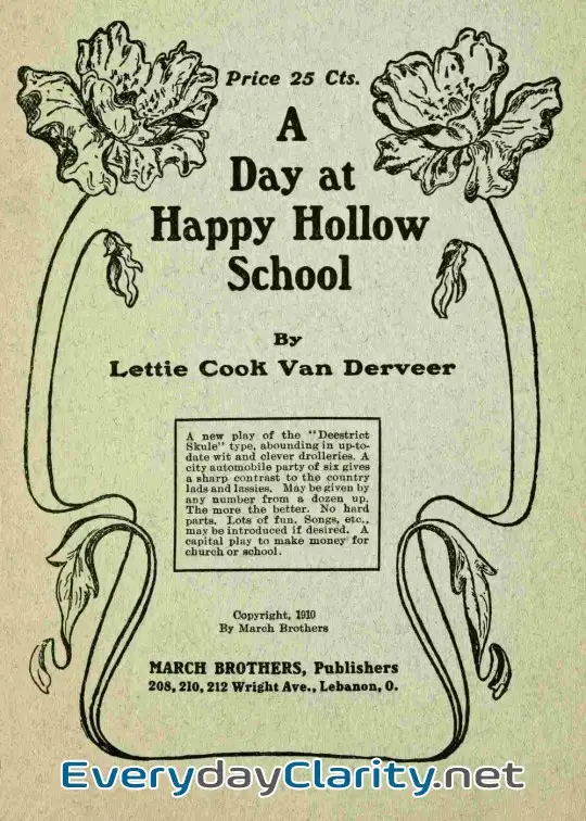 Book cover: A Day At Happy Hollow School
