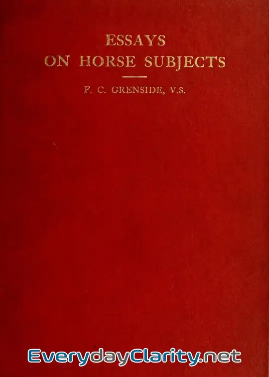 Book cover image Essays On Horse Subjects