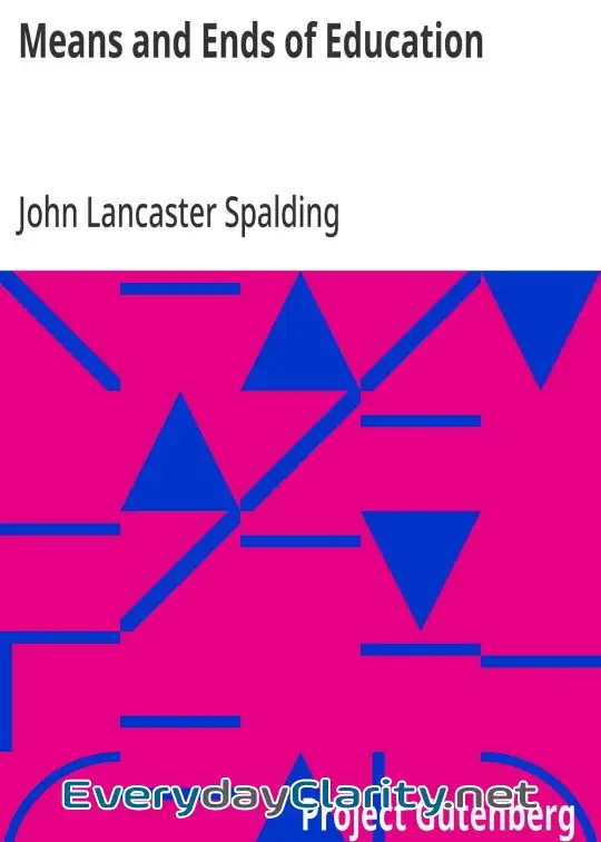 Book cover image Means And Ends Of Education