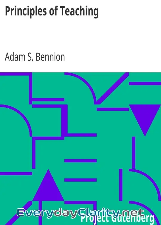 Book cover: Principles Of Teaching