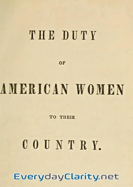 Book cover image The Duty Of American Women To Their Country