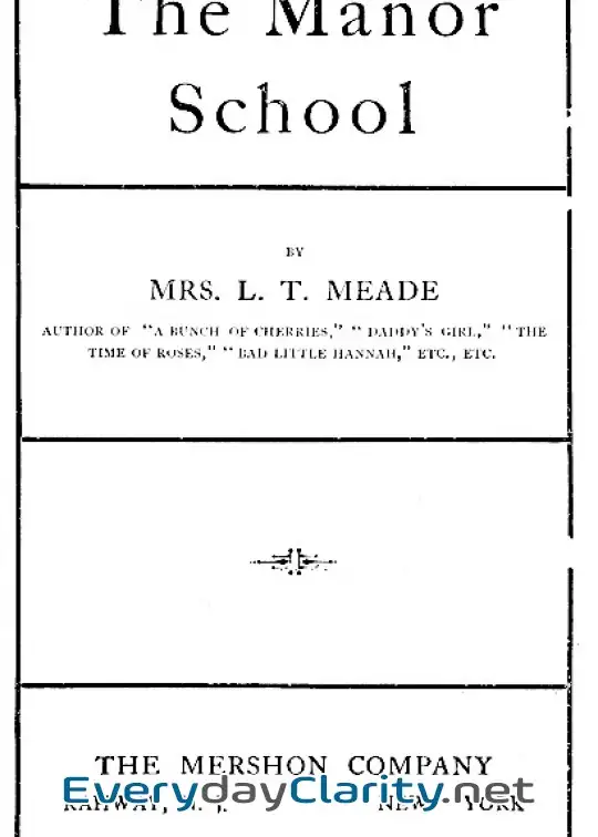 Book cover image The Manor School
