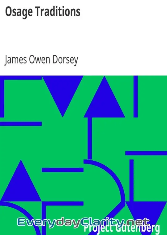 Book cover: Osage Traditions