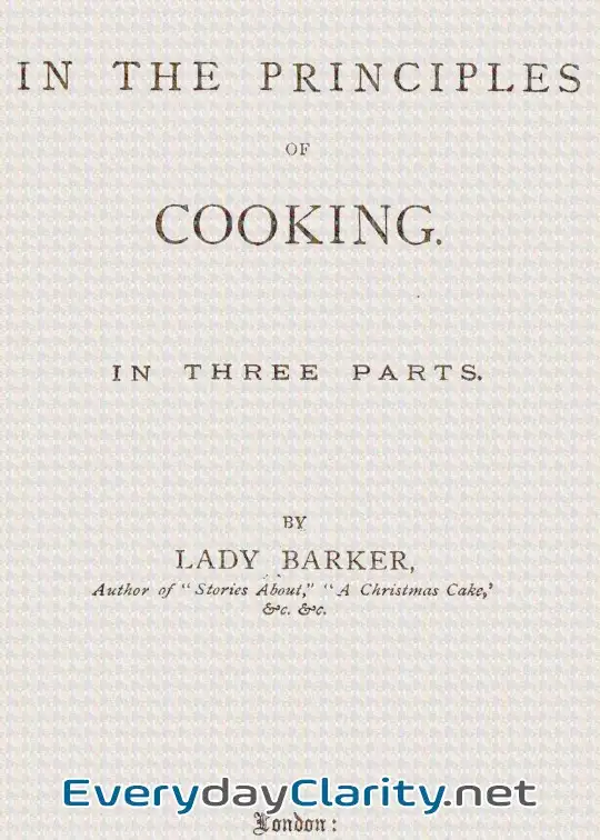 Book cover image First Lessons In The Principles Of Cooking