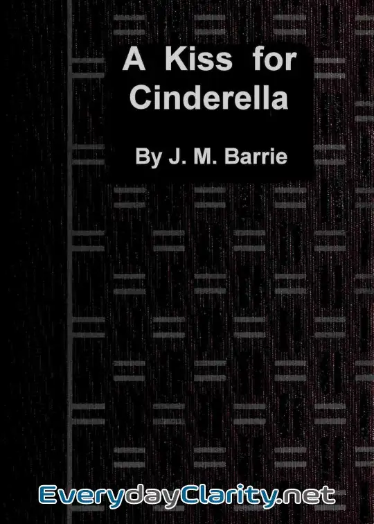 Book cover image A Kiss For Cinderella. A Comedy