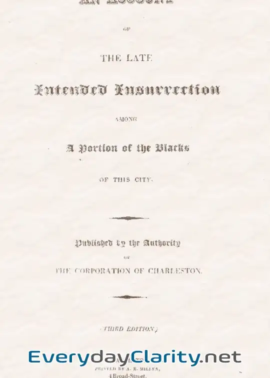 Book cover image An Account Of The Late Intended Insurrection Among A Portion Of The Blacks Of This City