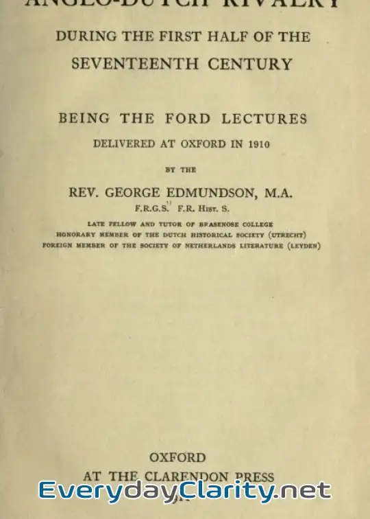 Book cover image Anglo-Dutch Rivalry During The First Half Of The Seventeenth Century . Being The Ford Lect