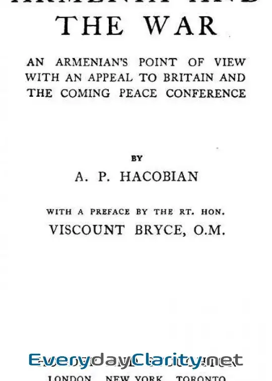 Book cover image Armenia And The War