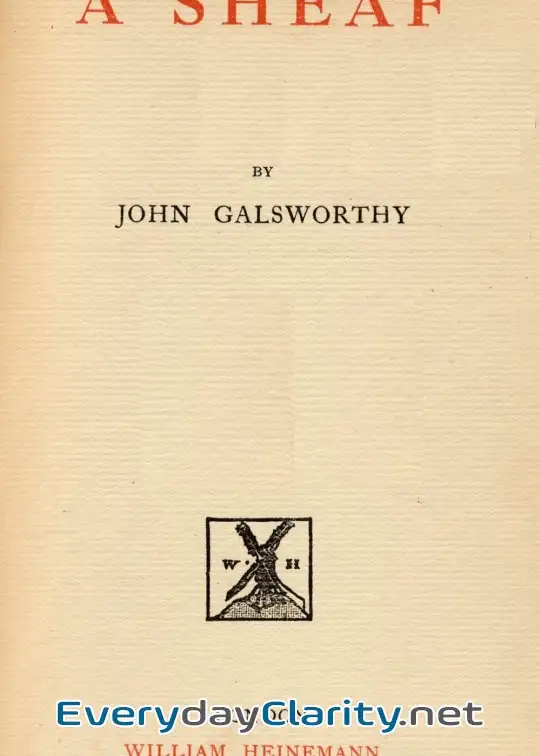 Book cover: A Sheaf