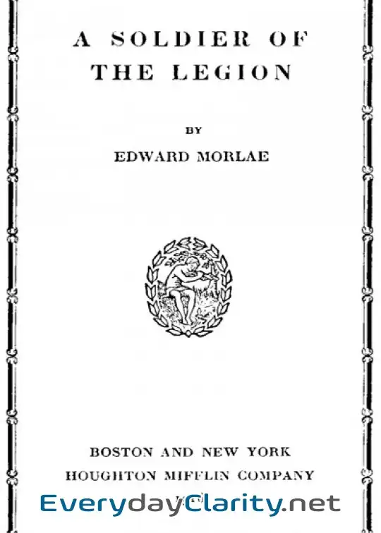 Book cover: A Soldier Of The Legion