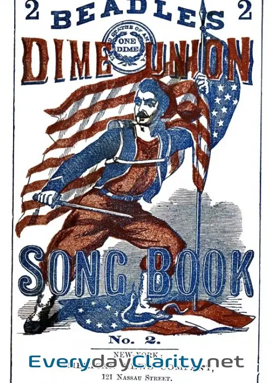 Book cover: Beadle’s Dime Union Song Book No. 2 . A Collection Of New And Popular Comic And Sentimenta