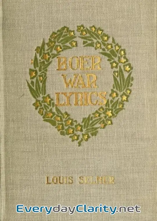 Book cover image Boer War Lyrics