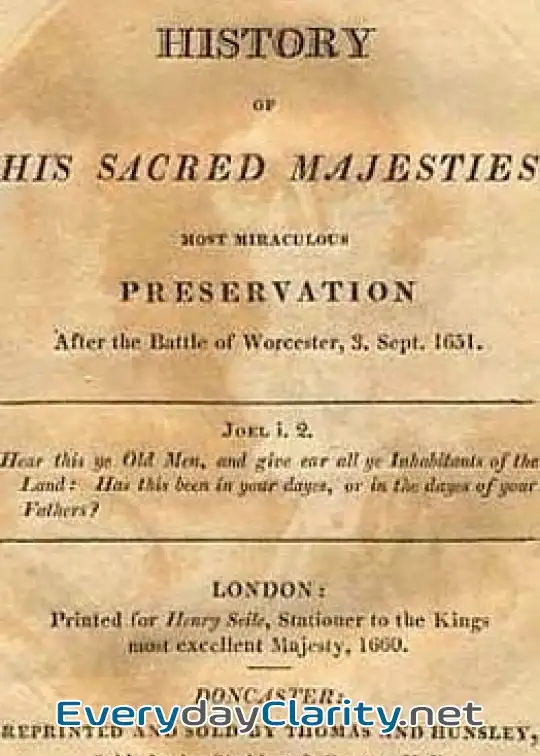 Book cover image Boscobel . Or, The History Of His Sacred Majesties Most Miraculous Preservation After The