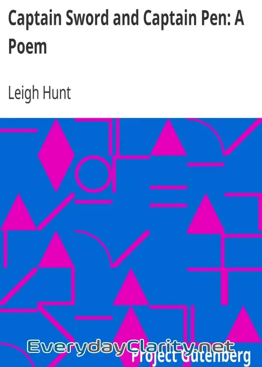 Book cover: Captain Sword And Captain Pen. A Poem