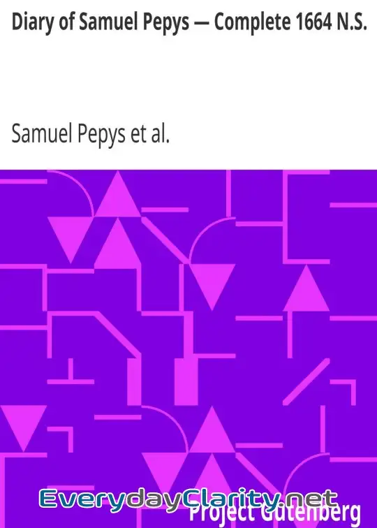 Book cover image Diary Of Samuel Pepys — Complete 1664 N.s