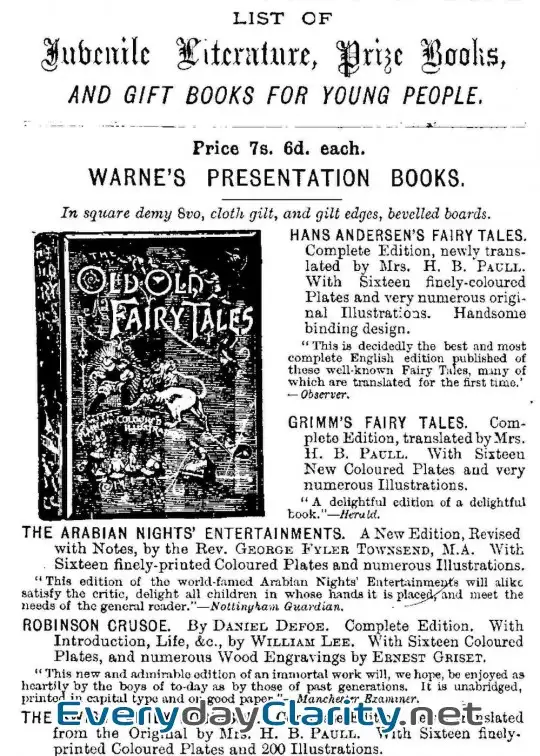 Book cover image Frederick Warne & Co.’s List Of Juvenile Literature, Prize Books, And Gift Books For Young