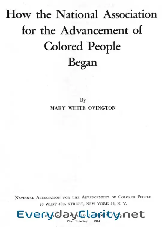 Book cover image How The National Association For The Advancement Of Colored People Began