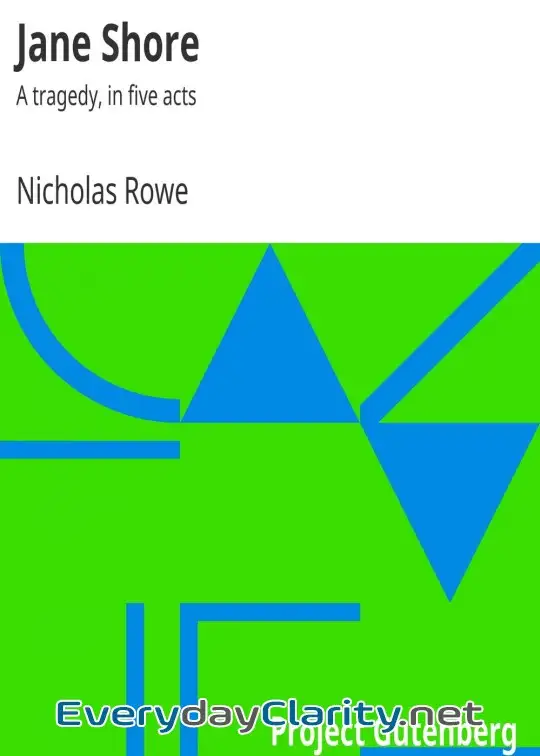 Book cover: Jane Shore