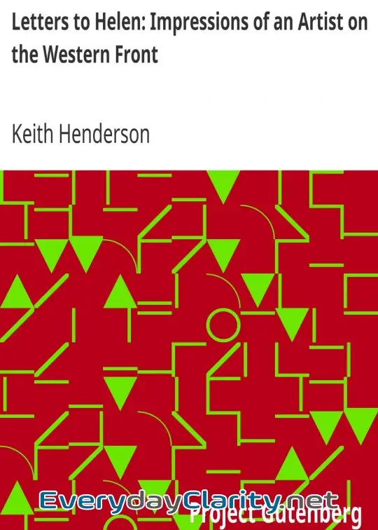 Book cover: Letters To Helen. Impressions Of An Artist On The Western Front